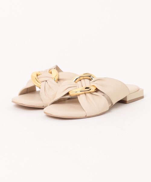 Scrap Book（スクラップブック）の「【GIOSEPPO】KILLINGLY SANDAL（サンダル・レディース・ホワイト/ブラック・37/38）」の2枚目の写真