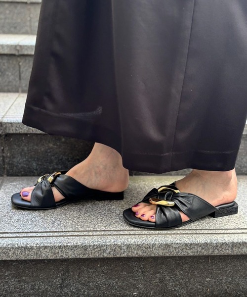 Scrap Book（スクラップブック）の「【GIOSEPPO】KILLINGLY SANDAL（サンダル・レディース・ホワイト/ブラック・37/38）」の3枚目の写真