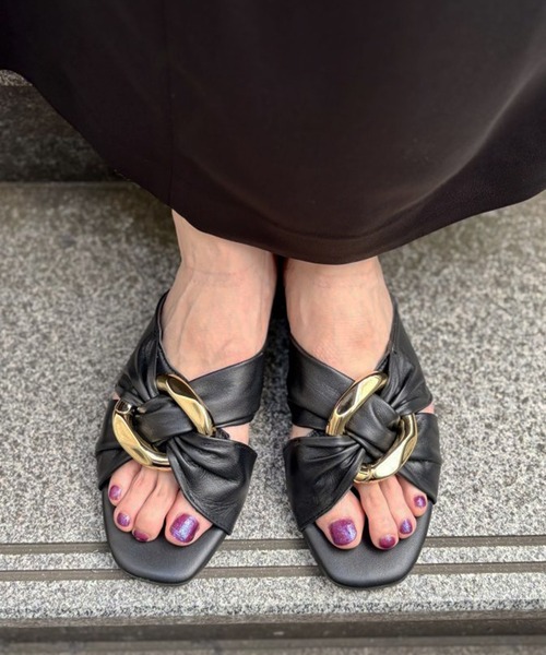 Scrap Book（スクラップブック）の「【GIOSEPPO】KILLINGLY SANDAL（サンダル・レディース・ホワイト/ブラック・37/38）」の4枚目の写真