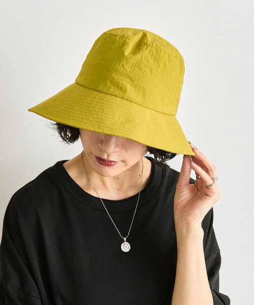 ear PAPILLONNER(イアパピヨネ)の「柄紐付きハット【SUM1 STYLE】(ハット・レディース・ブラック/カーキ・FREE)」の14枚目の写真