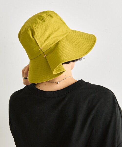 ear PAPILLONNER(イアパピヨネ)の「柄紐付きハット【SUM1 STYLE】(ハット・レディース・ブラック/カーキ・FREE)」の15枚目の写真