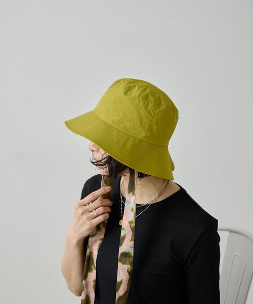 ear PAPILLONNER(イアパピヨネ)の「柄紐付きハット【SUM1 STYLE】(ハット・レディース・ブラック/カーキ・FREE)」の16枚目の写真