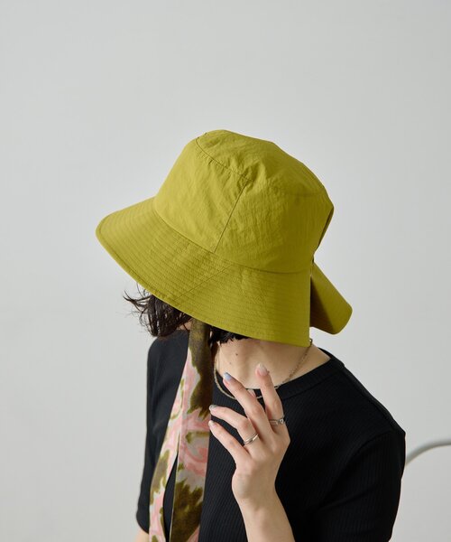 ear PAPILLONNER(イアパピヨネ)の「柄紐付きハット【SUM1 STYLE】(ハット・レディース・ブラック/カーキ・FREE)」の17枚目の写真