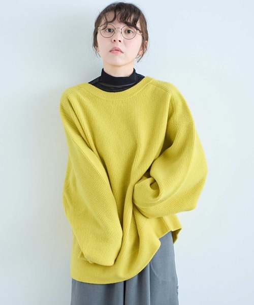 I am I in fact...(アイアムアイインファクト)の「SUSIE VCD(ニット/セーター・レディース・ブラック/ホワイト/イエロー/ブルー/グレー・FREE)」の19枚目の写真