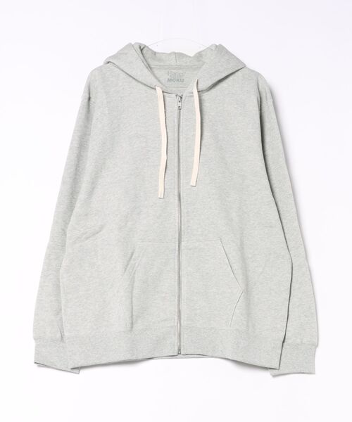 HANES(ヘインズ)の「Hanes/ヘインズ Hanes SWEATS MOKU ジップアップフーディー(パーカー・メンズ・ヘザーグレー・XL/L/M)」の4枚目の写真