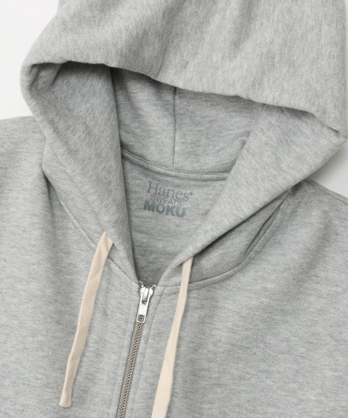 HANES(ヘインズ)の「Hanes/ヘインズ Hanes SWEATS MOKU ジップアップフーディー(パーカー・メンズ・ヘザーグレー・XL/L/M)」の2枚目の写真