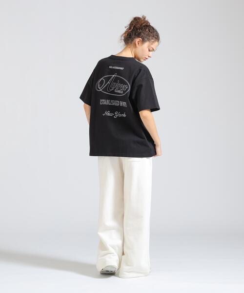 AVIREX（アヴィレックス）の「STITCH EMBROIDERY LOGO T-SHIRT（Tシャツ/カットソー・レディース・ピンク・F）」の10枚目の写真