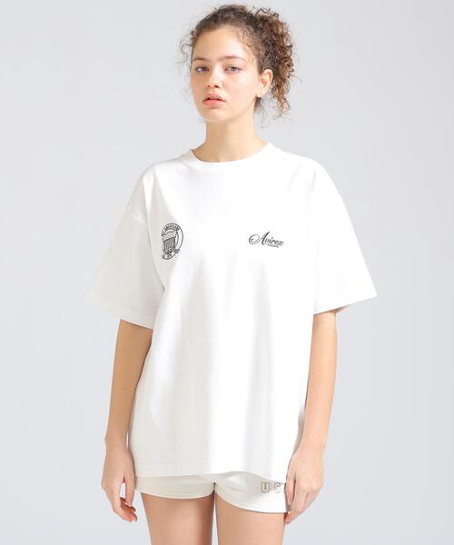 AVIREX（アヴィレックス）の「STITCH EMBROIDERY LOGO T-SHIRT（Tシャツ/カットソー・レディース・ピンク・F）」の16枚目の写真