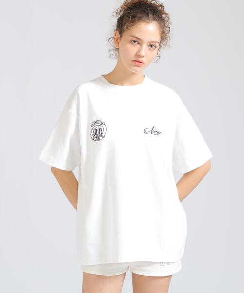AVIREX（アヴィレックス）の「STITCH EMBROIDERY LOGO T-SHIRT（Tシャツ/カットソー・レディース・ピンク・F）」の17枚目の写真