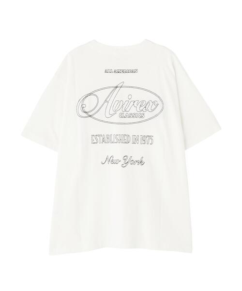 AVIREX（アヴィレックス）の「STITCH EMBROIDERY LOGO T-SHIRT（Tシャツ/カットソー・レディース・ピンク・F）」の20枚目の写真