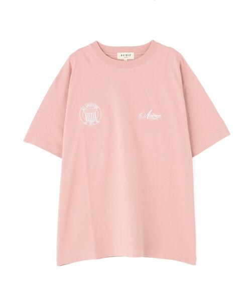 AVIREX（アヴィレックス）の「STITCH EMBROIDERY LOGO T-SHIRT（Tシャツ/カットソー・レディース・ピンク・F）」の7枚目の写真