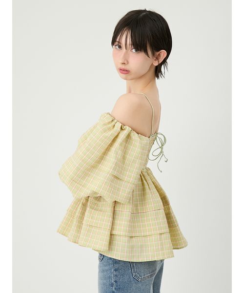 LILY BROWN（リリーブラウン）の「バリエ3wayペプラムビスチェ（その他トップス・レディース・グリーン/ブラック/ホワイト・F）」の9枚目の写真