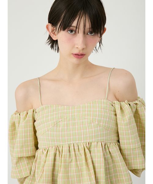 LILY BROWN（リリーブラウン）の「バリエ3wayペプラムビスチェ（その他トップス・レディース・グリーン/ブラック/ホワイト・F）」の10枚目の写真