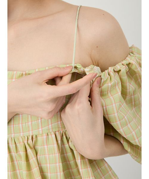 LILY BROWN（リリーブラウン）の「バリエ3wayペプラムビスチェ（その他トップス・レディース・グリーン/ブラック/ホワイト・F）」の11枚目の写真