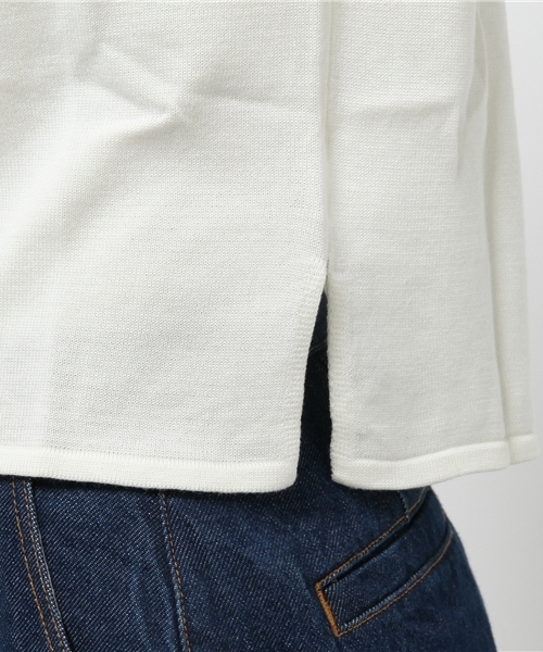 earth music&ecology（アースミュージックアンドエコロジー）の「【2016Summer】モチーフレースプルオーバー（ニット/セーター・レディース・LT.Gray/サックスブルー/ネイビー/アイボリー・FREE）」の6枚目の写真