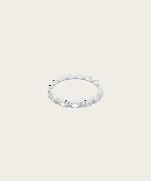 SWAROVSKI(スワロフスキー)の「【公式】【スワロフスキー】Matrix Vittore リング, マーキスカット, ホワイト, ロジウム・プレーティング(リング・レディース・シルバー系・50/52/55/58)」の1枚目の写真
