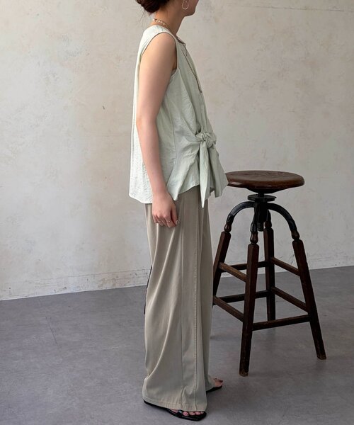 Chez toi（シェトワ）の「アシメツイストブラウス（シャツ/ブラウス・レディース・ミント/ネイビー/ホワイト系その他・FREE）」の11枚目の写真