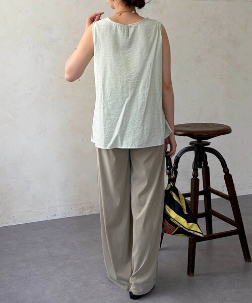 Chez toi（シェトワ）の「アシメツイストブラウス（シャツ/ブラウス・レディース・ミント/ネイビー/ホワイト系その他・FREE）」の12枚目の写真