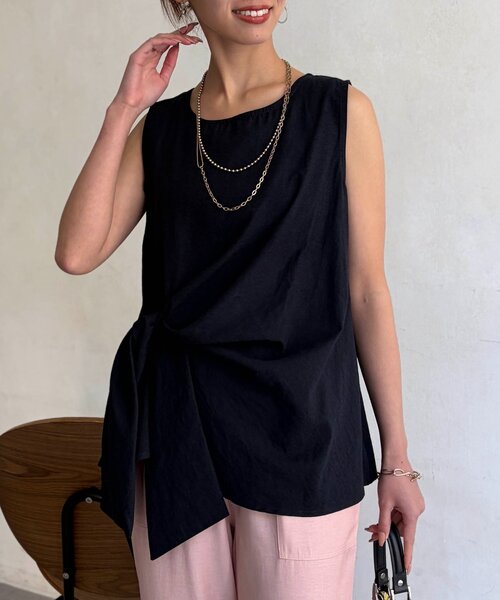Chez toi（シェトワ）の「アシメツイストブラウス（シャツ/ブラウス・レディース・ミント/ネイビー/ホワイト系その他・FREE）」の15枚目の写真