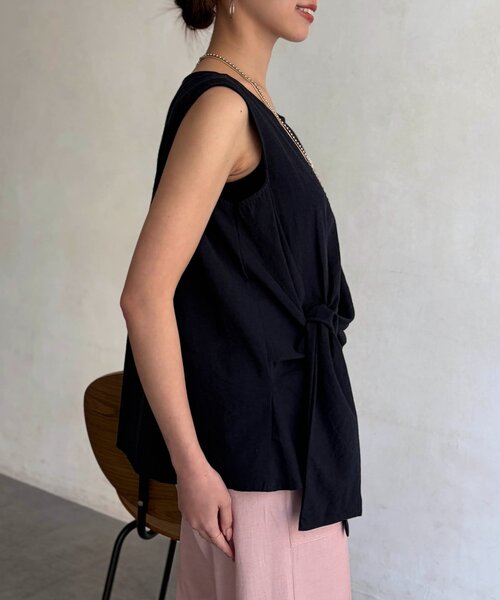 Chez toi（シェトワ）の「アシメツイストブラウス（シャツ/ブラウス・レディース・ミント/ネイビー/ホワイト系その他・FREE）」の16枚目の写真