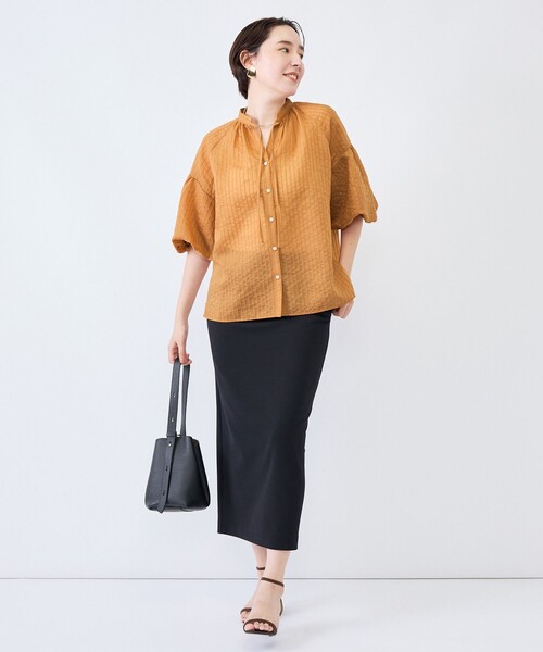 NOLLEY’S(ノーリーズ)の「ウォッシャブルモールストライプブラウス(シャツ/ブラウス・レディース・ブラック/ホワイト/ブラウン系その他2・38)」の16枚目の写真