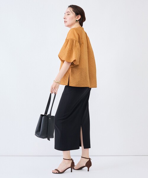 NOLLEY’S(ノーリーズ)の「ウォッシャブルモールストライプブラウス(シャツ/ブラウス・レディース・ブラック/ホワイト/ブラウン系その他2・38)」の17枚目の写真