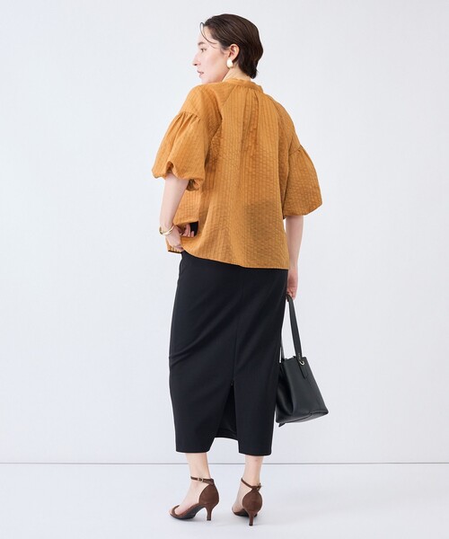 NOLLEY’S(ノーリーズ)の「ウォッシャブルモールストライプブラウス(シャツ/ブラウス・レディース・ブラック/ホワイト/ブラウン系その他2・38)」の18枚目の写真