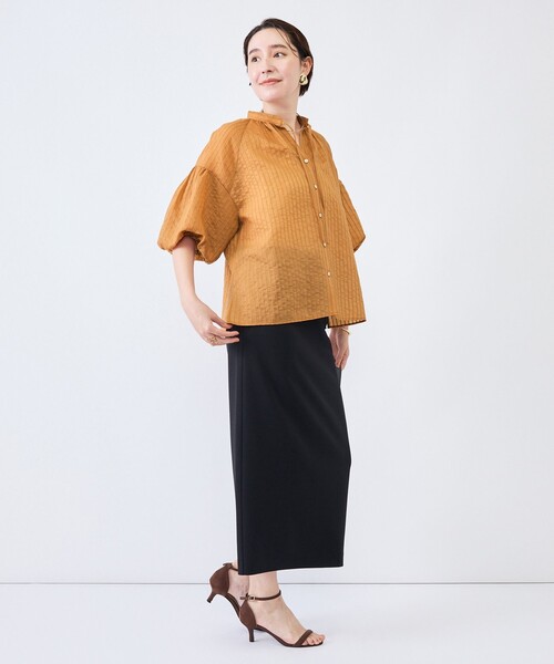 NOLLEY’S(ノーリーズ)の「ウォッシャブルモールストライプブラウス(シャツ/ブラウス・レディース・ブラック/ホワイト/ブラウン系その他2・38)」の20枚目の写真