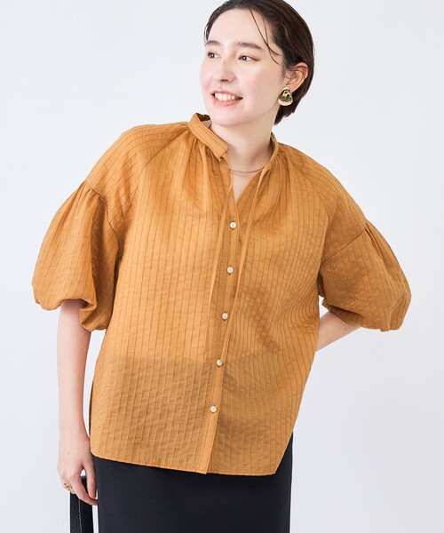 NOLLEY’S(ノーリーズ)の「ウォッシャブルモールストライプブラウス(シャツ/ブラウス・レディース・ブラック/ホワイト/ブラウン系その他2・38)」の21枚目の写真