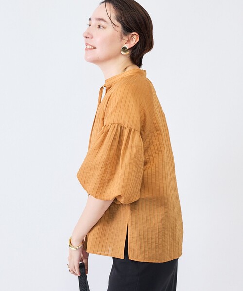 NOLLEY’S(ノーリーズ)の「ウォッシャブルモールストライプブラウス(シャツ/ブラウス・レディース・ブラック/ホワイト/ブラウン系その他2・38)」の22枚目の写真