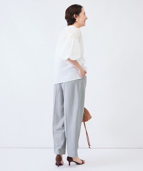 NOLLEY’S(ノーリーズ)の「ウォッシャブルモールストライプブラウス(シャツ/ブラウス・レディース・ブラック/ホワイト/ブラウン系その他2・38)」の22枚目の写真