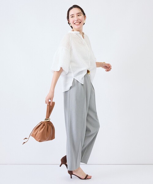 NOLLEY’S(ノーリーズ)の「ウォッシャブルモールストライプブラウス(シャツ/ブラウス・レディース・ブラック/ホワイト/ブラウン系その他2・38)」の21枚目の写真