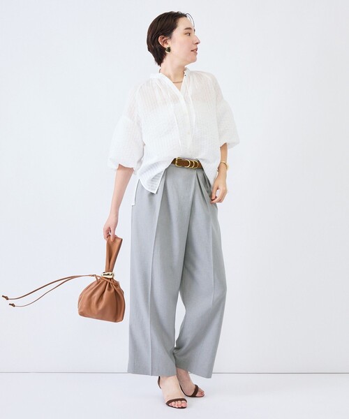 NOLLEY’S(ノーリーズ)の「ウォッシャブルモールストライプブラウス(シャツ/ブラウス・レディース・ブラック/ホワイト/ブラウン系その他2・38)」の20枚目の写真