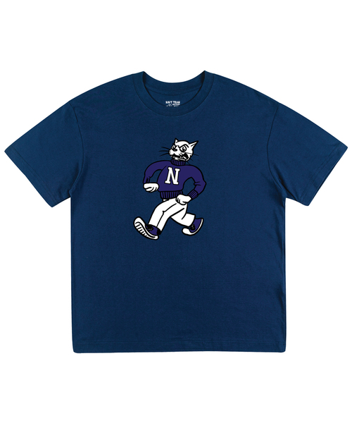 NAVYTEAM(ネイビーチーム)の「Angry Cat Original 半袖Tシャツ(8色)(Tシャツ/カットソー・レディース・ホワイト×パープル/ネイビー系1/グレー系その他2/ブラック×パープル/グレー系その他3/ネイビー系2/ホワイト×グリーン/ブラック×グリーン・SMALL/MEDIUM/LARGE/X-LARGE)」の8枚目の写真