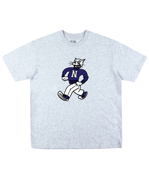 NAVYTEAM(ネイビーチーム)の「Angry Cat Original 半袖Tシャツ(8色)(Tシャツ/カットソー・レディース・ホワイト×パープル/ネイビー系1/グレー系その他2/ブラック×パープル/グレー系その他3/ネイビー系2/ホワイト×グリーン/ブラック×グリーン・SMALL/MEDIUM/LARGE/X-LARGE)」の13枚目の写真
