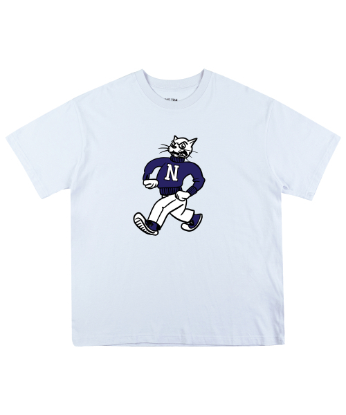 NAVYTEAM(ネイビーチーム)の「Angry Cat Original 半袖Tシャツ(8色)(Tシャツ/カットソー・レディース・ホワイト×パープル/ネイビー系1/グレー系その他2/ブラック×パープル/グレー系その他3/ネイビー系2/ホワイト×グリーン/ブラック×グリーン・SMALL/MEDIUM/LARGE/X-LARGE)」の18枚目の写真