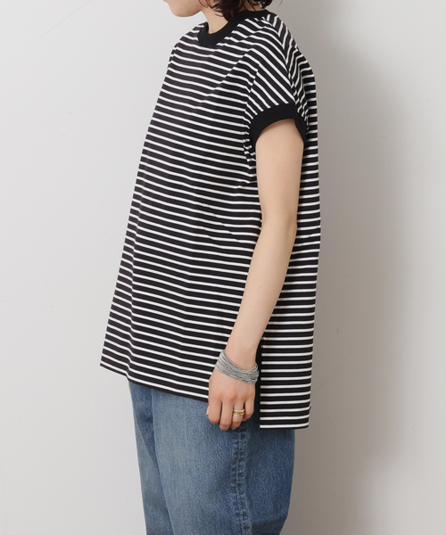 JOURNAL STANDARD LUXE(ジャーナルスタンダード ラックス)の「スワイジャージ キャップスリーブプルオーバー(Tシャツ/カットソー・レディース・ホワイト/ブラック系その他/ブラック・FREE)」の16枚目の写真