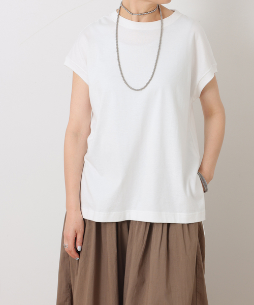 JOURNAL STANDARD LUXE(ジャーナルスタンダード ラックス)の「スワイジャージ キャップスリーブプルオーバー(Tシャツ/カットソー・レディース・ホワイト/ブラック系その他/ブラック・FREE)」の17枚目の写真