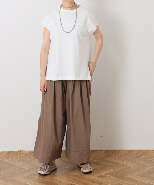 JOURNAL STANDARD LUXE(ジャーナルスタンダード ラックス)の「スワイジャージ キャップスリーブプルオーバー(Tシャツ/カットソー・レディース・ホワイト/ブラック系その他/ブラック・FREE)」の19枚目の写真