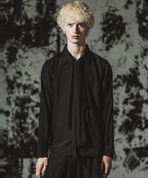 NO ID.(ノーアイディ)の「【NO ID.】Fly Front Scarf Shirt / フライフロントスカーフシャツ(シャツ/ブラウス・メンズ・ホワイト/ブラック/その他5・1/2)」の17枚目の写真