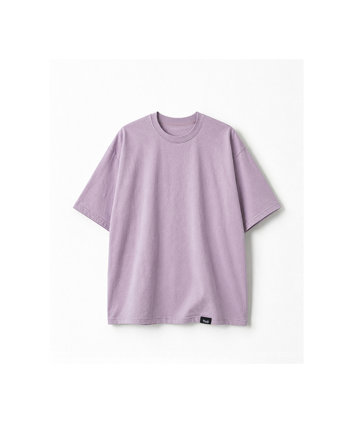 TUO(トゥオ)の「ベーシックセミルーズフィットソフトコットンTシャツ ベーシックセミルーズフィットソフトコットンティ (11色)(Tシャツ/カットソー・レディース・ホワイト/ブラック/ブラウン/グレー/レッド/ライラック/レモンイエロー/チャコール・FREE)」の6枚目の写真