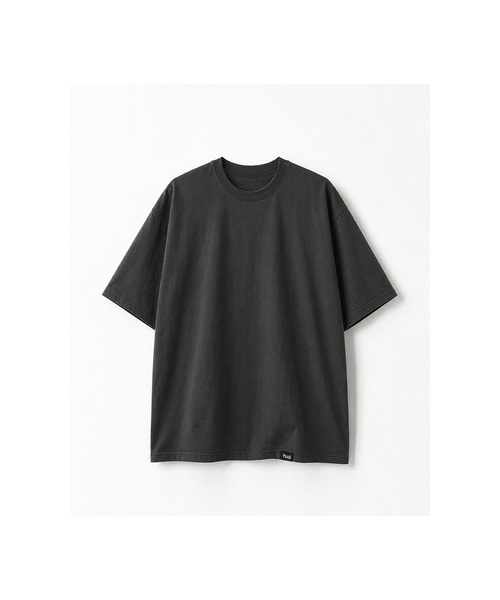 TUO(トゥオ)の「ベーシックセミルーズフィットソフトコットンTシャツ ベーシックセミルーズフィットソフトコットンティ (11色)(Tシャツ/カットソー・レディース・ホワイト/ブラック/ブラウン/グレー/レッド/ライラック/レモンイエロー/チャコール・FREE)」の4枚目の写真