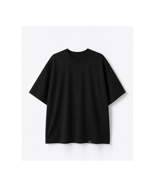 TUO(トゥオ)の「ベーシックセミルーズフィットソフトコットンTシャツ ベーシックセミルーズフィットソフトコットンティ (11色)(Tシャツ/カットソー・レディース・ホワイト/ブラック/ブラウン/グレー/レッド/ライラック/レモンイエロー/チャコール・FREE)」の2枚目の写真