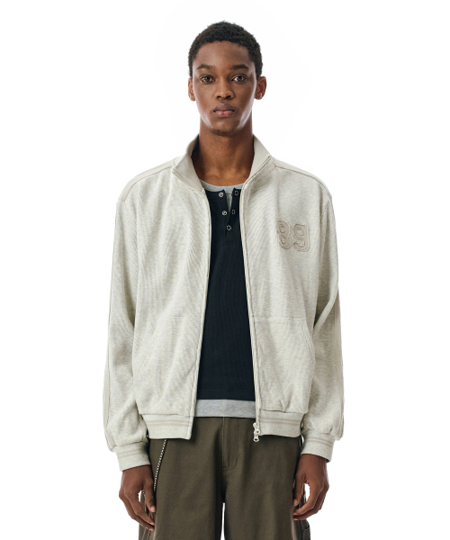SECONDMONO（セカンドモノローグ）の「Waffle Track Jacket [BEIGE]_SEJK022BEIGE（ナイロンジャケット・レディース・その他・SMALL/MEDIUM/LARGE/X-SMALL）」の6枚目の写真