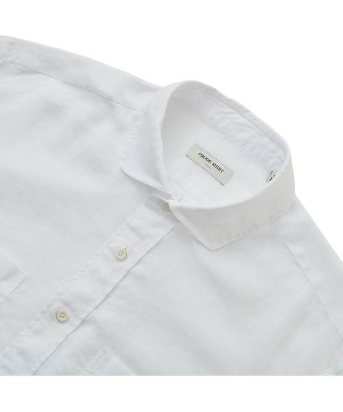 PRODESHIRT（プロデシャツ）の「[Regular] L-400 Premium Linen Shirt (White)（シャツ/ブラウス・メンズ・その他・M(48)/L(50)/XL/52/XX-LARGE）」の3枚目の写真