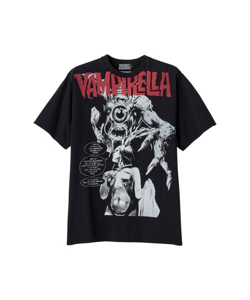 HYSTERIC GLAMOUR(ヒステリックグラマー)の「VAMPIRELLA/WILD MONSTER Tシャツ(Tシャツ/カットソー・メンズ・ブラック・LARGE)」の1枚目の写真