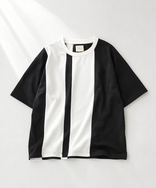 CRAFT STANDARD BOUTIQUE(クラフトスタンダードブティック)の「接触冷感切替半袖Tシャツ(Tシャツ/カットソー・メンズ・B/A/C・M/L/XL)」の2枚目の写真