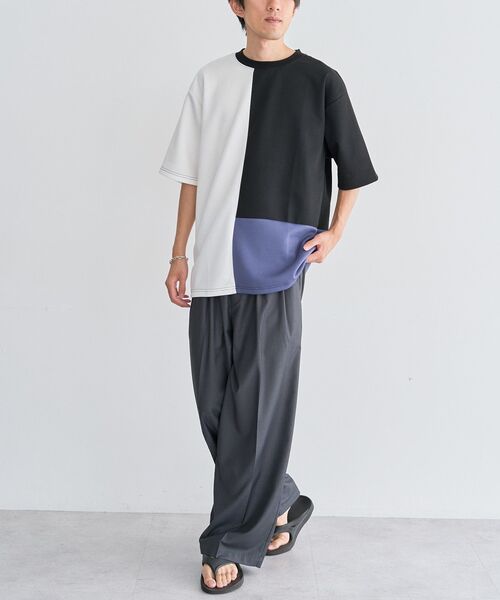 CRAFT STANDARD BOUTIQUE(クラフトスタンダードブティック)の「接触冷感切替半袖Tシャツ(Tシャツ/カットソー・メンズ・B/A/C・M/L/XL)」の8枚目の写真