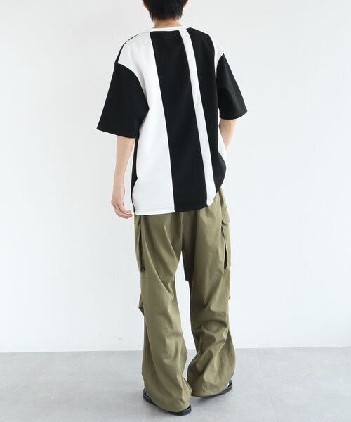 CRAFT STANDARD BOUTIQUE(クラフトスタンダードブティック)の「接触冷感切替半袖Tシャツ(Tシャツ/カットソー・メンズ・B/A/C・M/L/XL)」の22枚目の写真