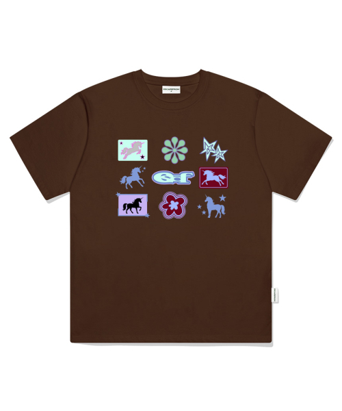 ESCAPEFROM(エスケープフロム)の「ユニコーンビンゴプリントオーバーサイズ半袖Tシャツグレー(Tシャツ/カットソー・レディース・その他・LARGE/MEDIUM/SMALL)」の4枚目の写真